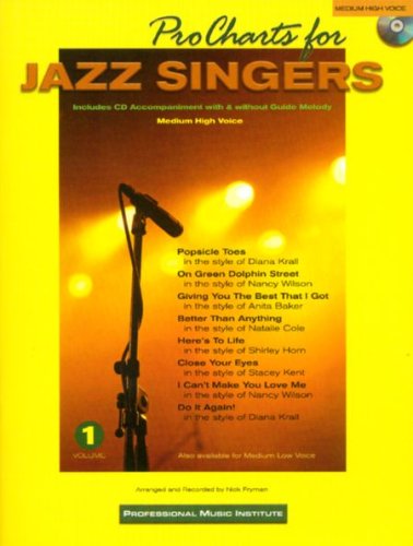 Pro Charts for Jazz Singers (Medium High) With CD