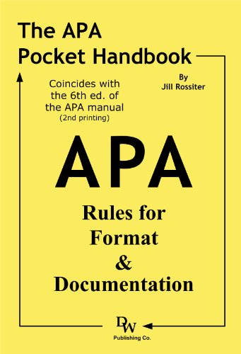 The APA Pocket Handbook: Rules for Format & Documentation