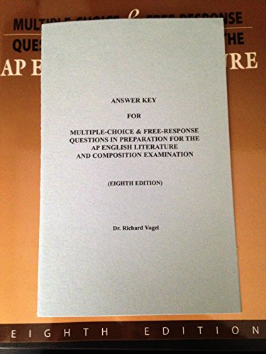 Multiple-Choice and Free-Response Questions in Preparation for the Ap English Literature and Composition Examination