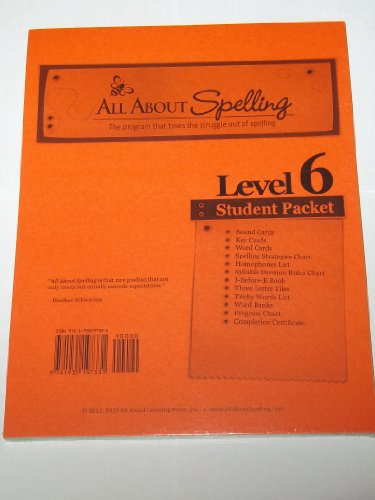 All about Spelling Level 6 Student Packet