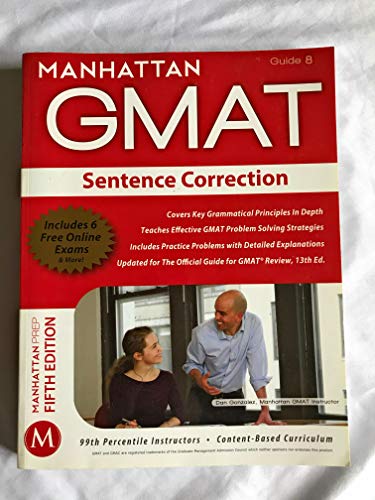Sentence Correction GMAT Strategy Guide
