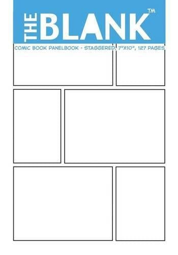 The Blank Comic Book Panelbook - Staggered, 7"x10," 127 Pages