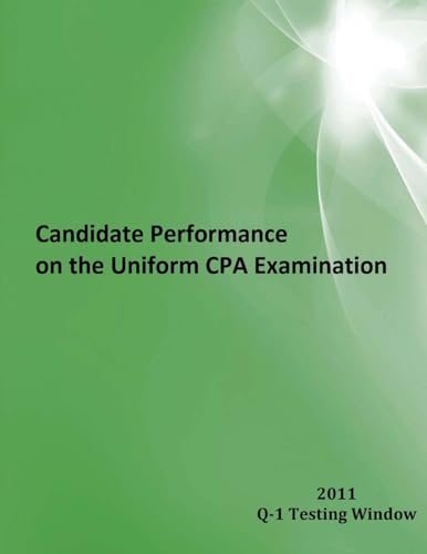 Candidate Performance on the Uniform CPA Examination