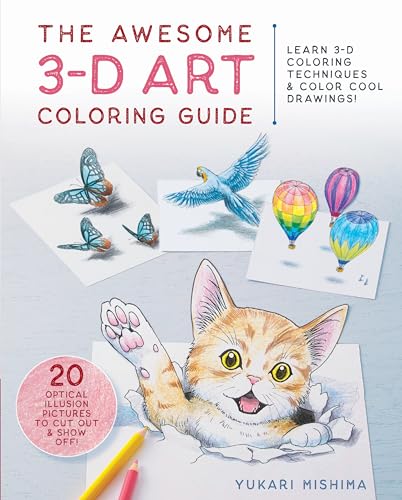 The Awesome 3-D Art Coloring Guide