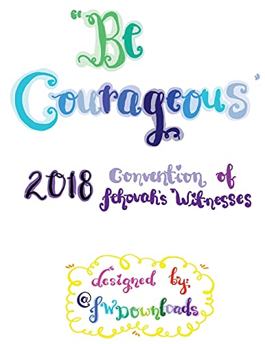 Be Courageous 2018 Convention of Jehovah's Witnesses Workbook for Adults