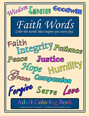 Faith Words Adult Coloring Book