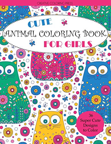Cute Animal Coloring Book for Girls