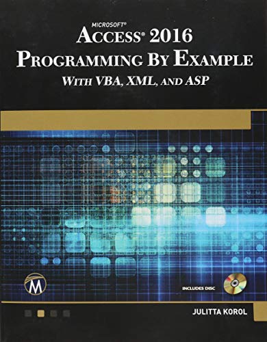 Microsoft Access 2016 Programming By Example