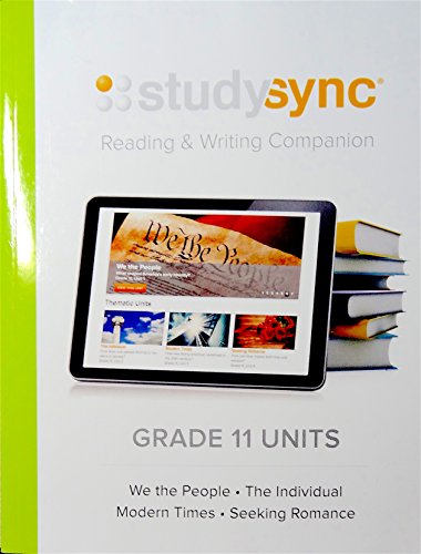 Studysync Grade 11, Reading and Writing Companion Units 1-4