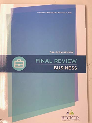 CPA Exam Review: Final Review - Business