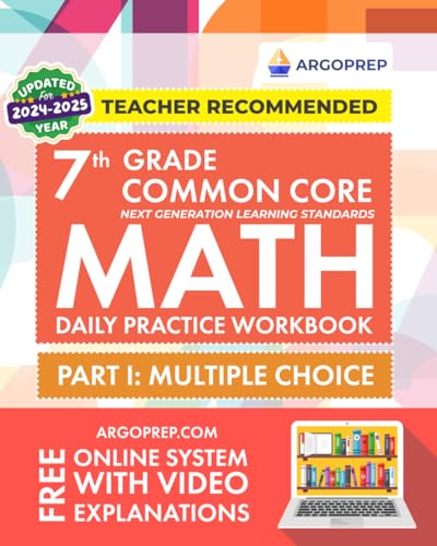 th Grade Common Core Math Daily Practice Workbook  Part I Multiple Choice   Practice Questions and Video Explanations  Argo Brothers