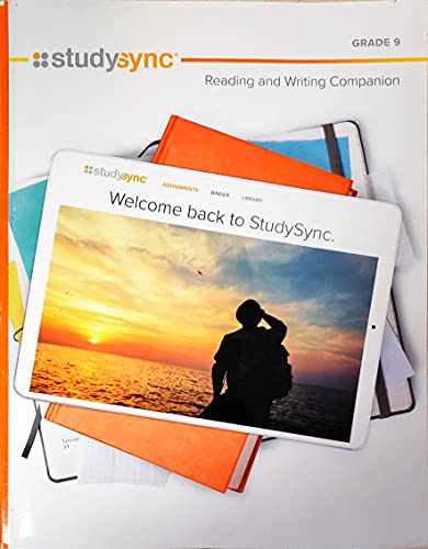 Studysync Core Ela Grade 9, Reading and Writing Companion, Units 1-6