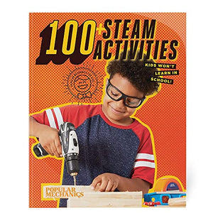 100+ STEAM Activities Kids Won't Learn in School: STEAM-focused activity book filled with puzzles, DIY projects, and other activities. 