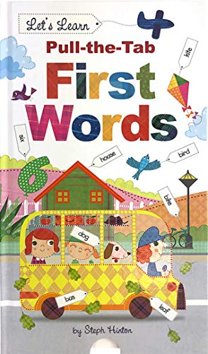 Pull-the-Tab First Words - Little Hippo Books - Children's Pull-Tab Learning Book