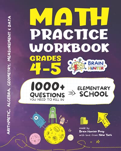 Math Practice Workbook Grades   Questions You Need to Kill in Elementary School by Brain Hunter Prep