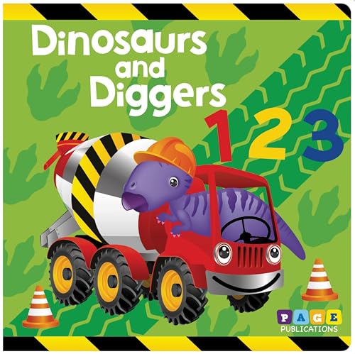 Dinosaurs and Diggers 123