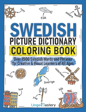 Swedish Picture Dictionary Coloring Book
