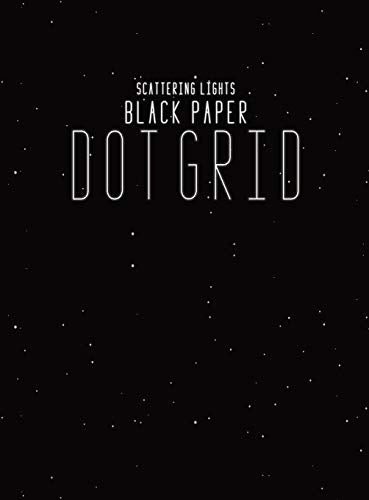 Black Paper Dot Grid Notebook