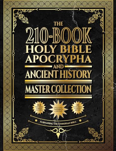 And Ancient History Master Collection, 210-Book Holy Bible, Apocrypha