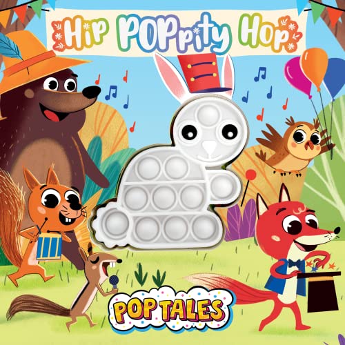 Hip POPPITY Hop - Children's Touch and Pop Board Book with Fidget Pop Toy