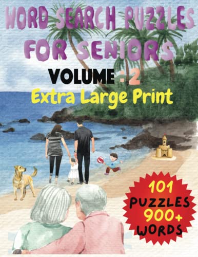 Word Search Puzzles for Seniors: Extra Large Print:Volume 2