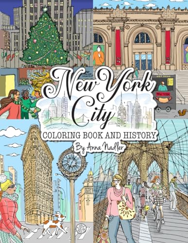 New York City Coloring Book & History
