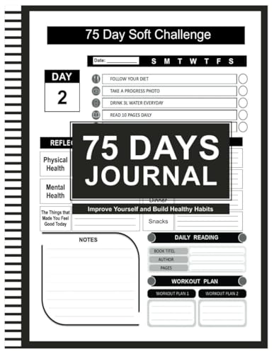 75 Day Journal and Challenge Tracker