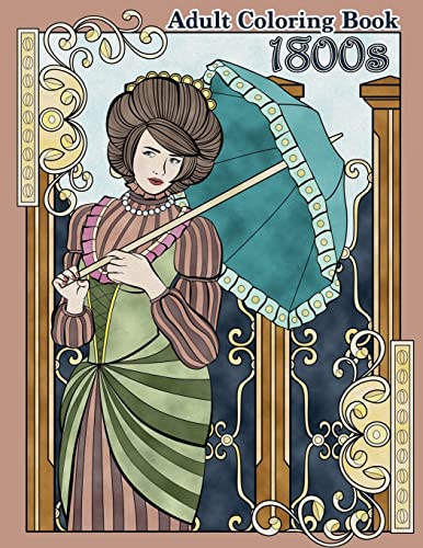 1800s Adult Coloring Book