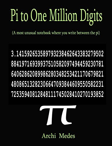 Pi to One Million Digits