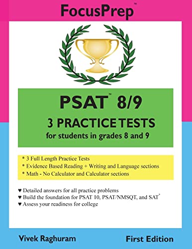 PSAT 8/9 3 Practice Tests