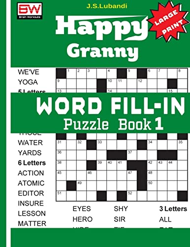 Happy Granny WORD FILL-IN Puzzle Book 1