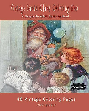 Vintage Santa Claus Coloring Fun