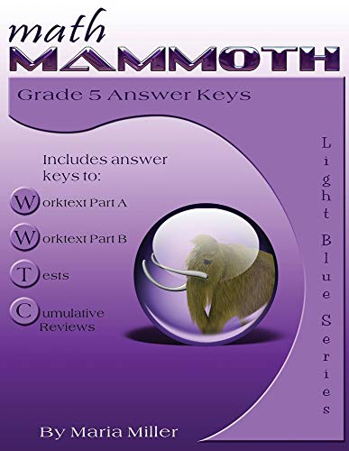 Math Mammoth Grade 5 Answer Keys