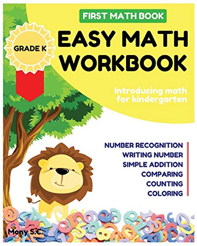 Easy Math Workbook for Kindergarten