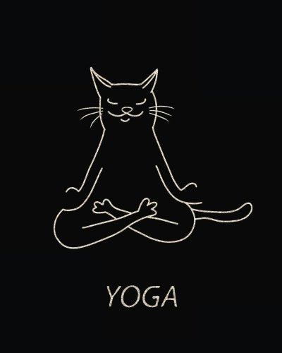 Yoga : Cat Yoga Lined Notebook Journal Daily Planner Diary 8 X 10