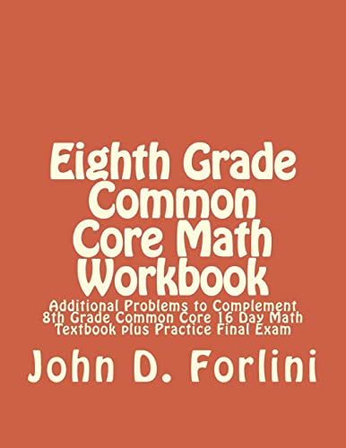 Eighth Grade Common Core Math Workbook