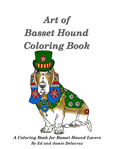 Art of Basset Hound Coloring Book