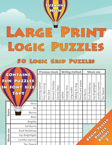 Large Print Logic Puzzles