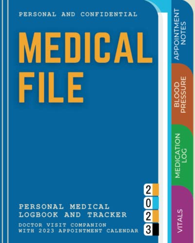 Medical File: Personal Medication and Medical Tracking Logbook | Heart ...