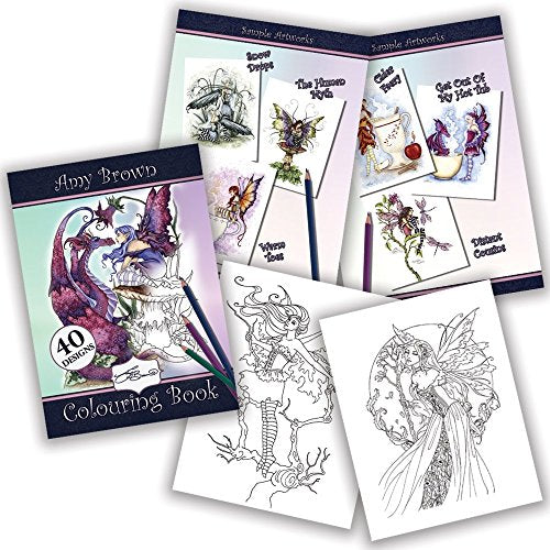 Amy Brown Fantasy Fairy Colouring Book
