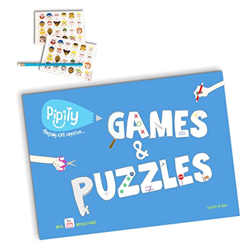 Games and Puzzles Activity Book by Pipity
