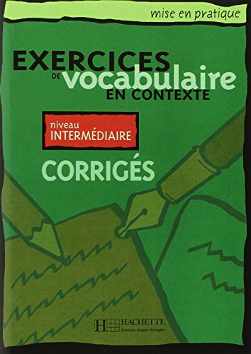 Exercices de vocabulaire en contexte