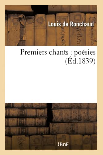 Premiers Chants: Poésies