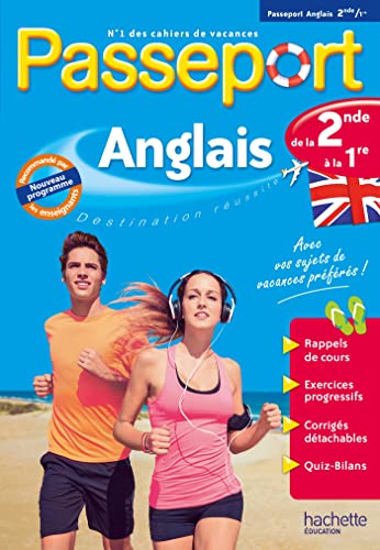 Passeport - Anglais - De la 2de à la 1re - Cahier de vacances 2025