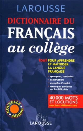 Dictionnaire Du Francais Au College
