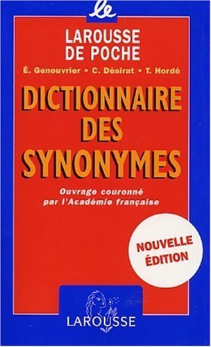 Dictionnaire DES Synonymes Poche