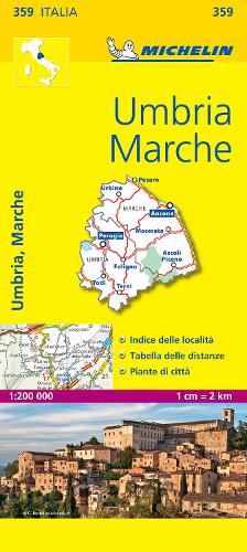 Marche & Umbria - Michelin Local Map 359