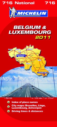 Belgium & Luxembourg National Map 2011