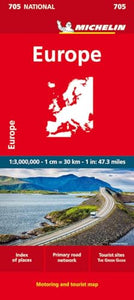 Europe - Michelin National Map 705 