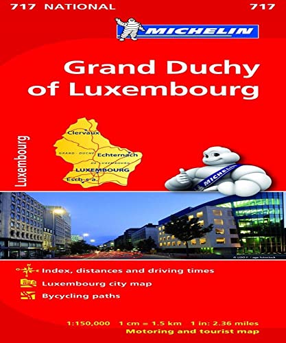 Grand Duchy of Luxembourg - Michelin National Map 717